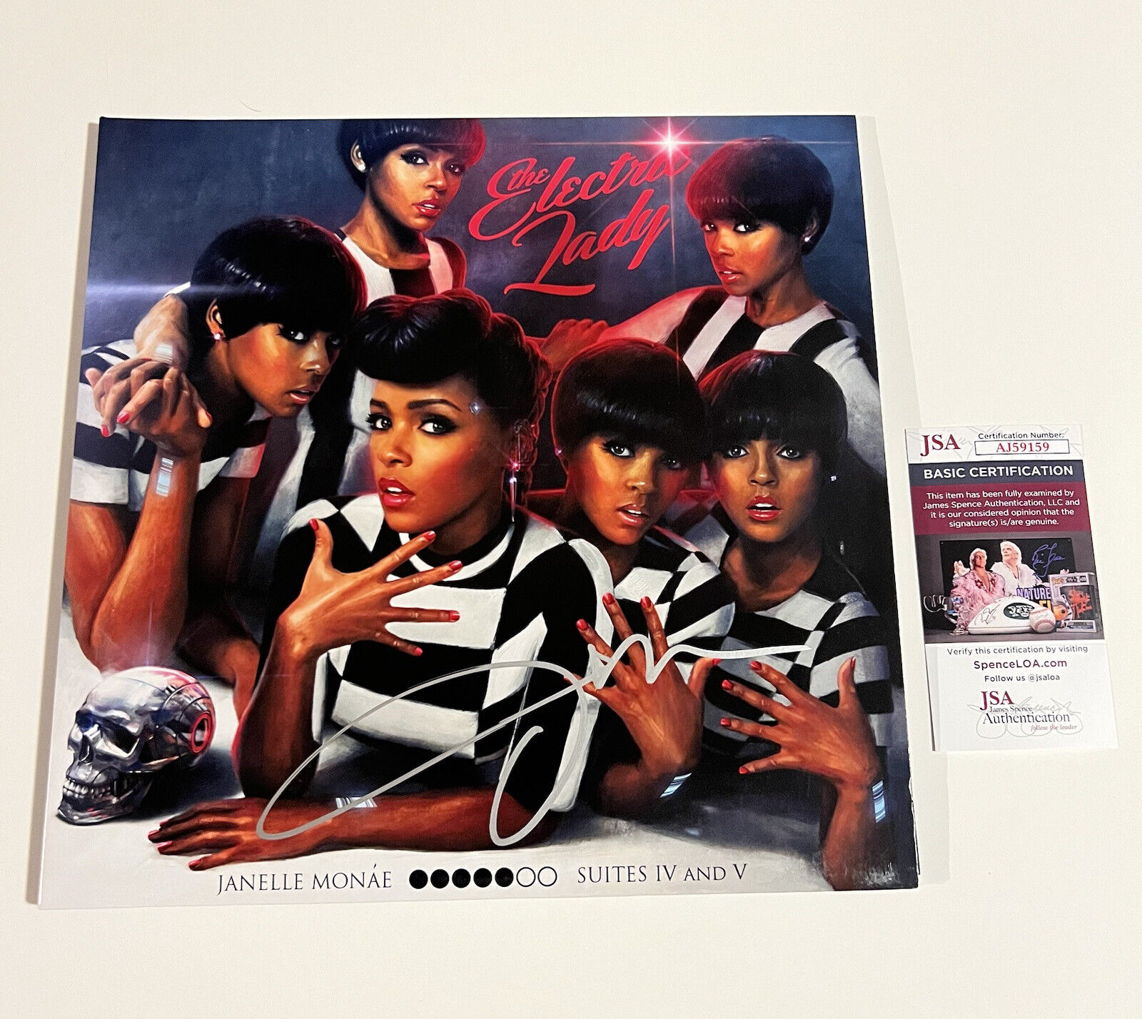 JANELLE MONAE SIGNED ELECTRIC LADY VINYL RECORD JSA COA