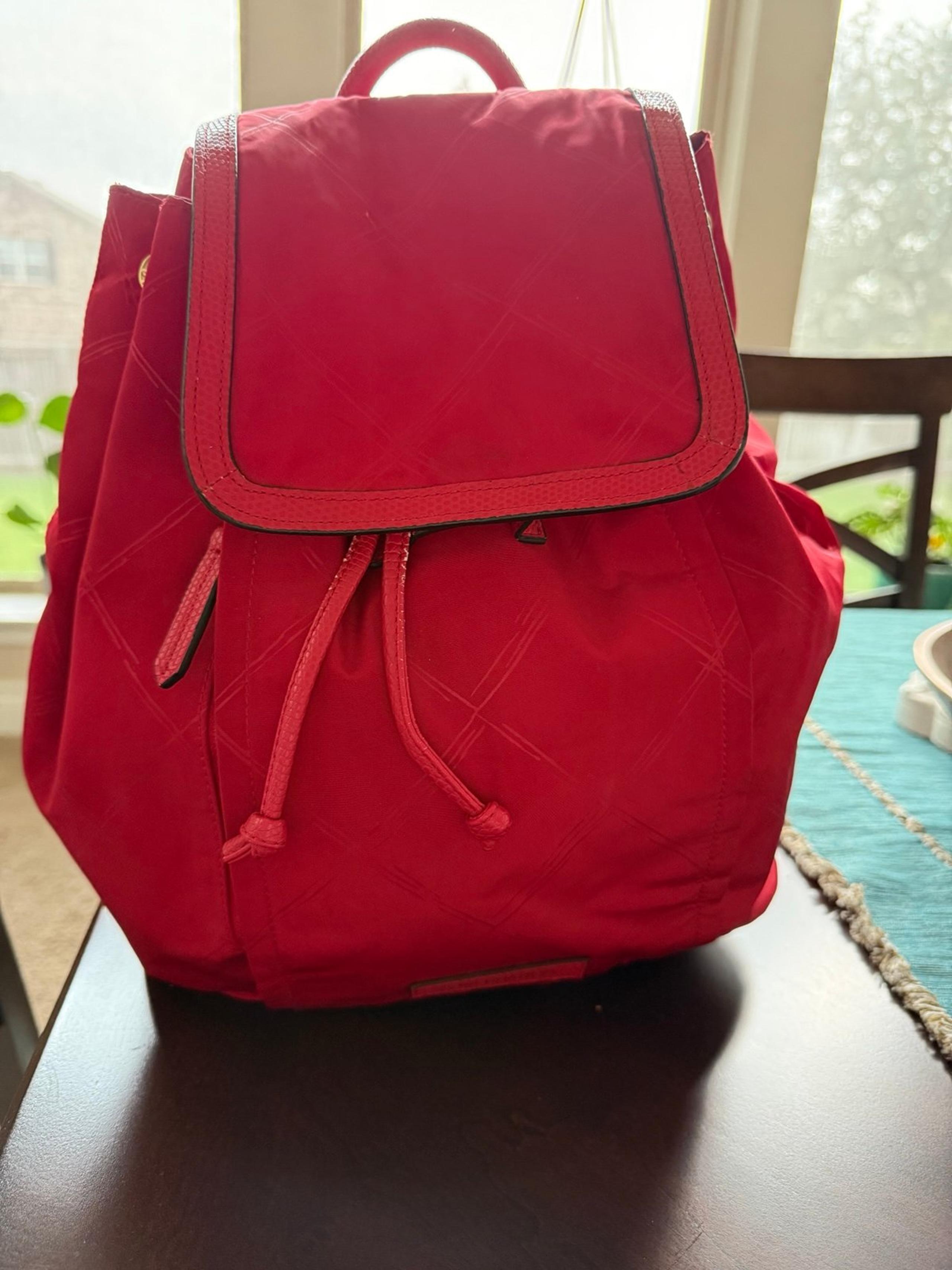 Vera Bradley Poly Campus Backpack, red.