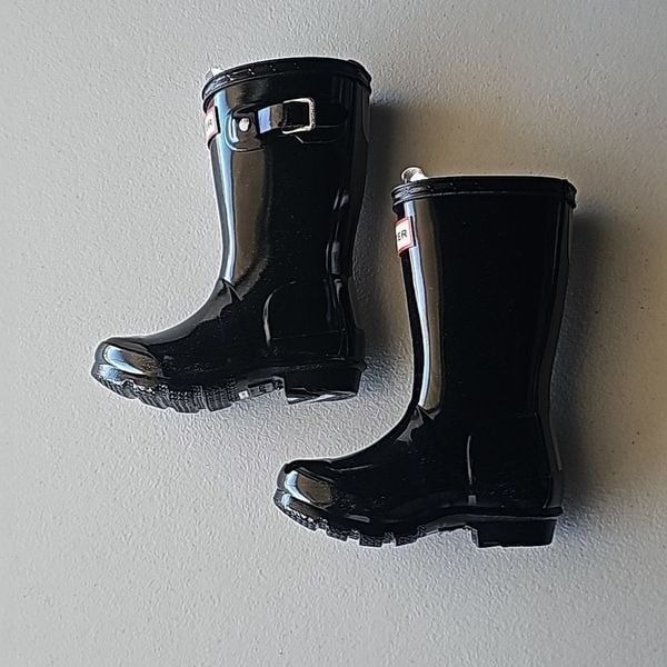 NIB Original Hunter Boots in Black Gloss, Size 8B