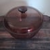 Corning Vision Dutch Oven 4.5L Amber Glass Stock Pot with Pyrex Lid USA