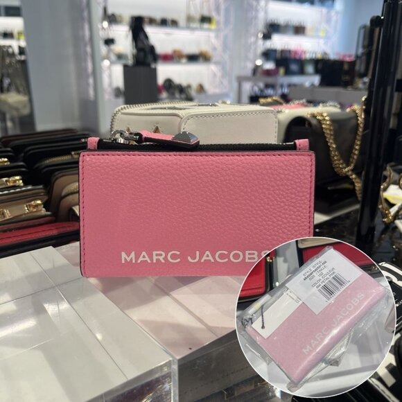 NWT Marc Jacobs MEDIUM FLAT WALLET 4R4SMP040S01 PETALPINK