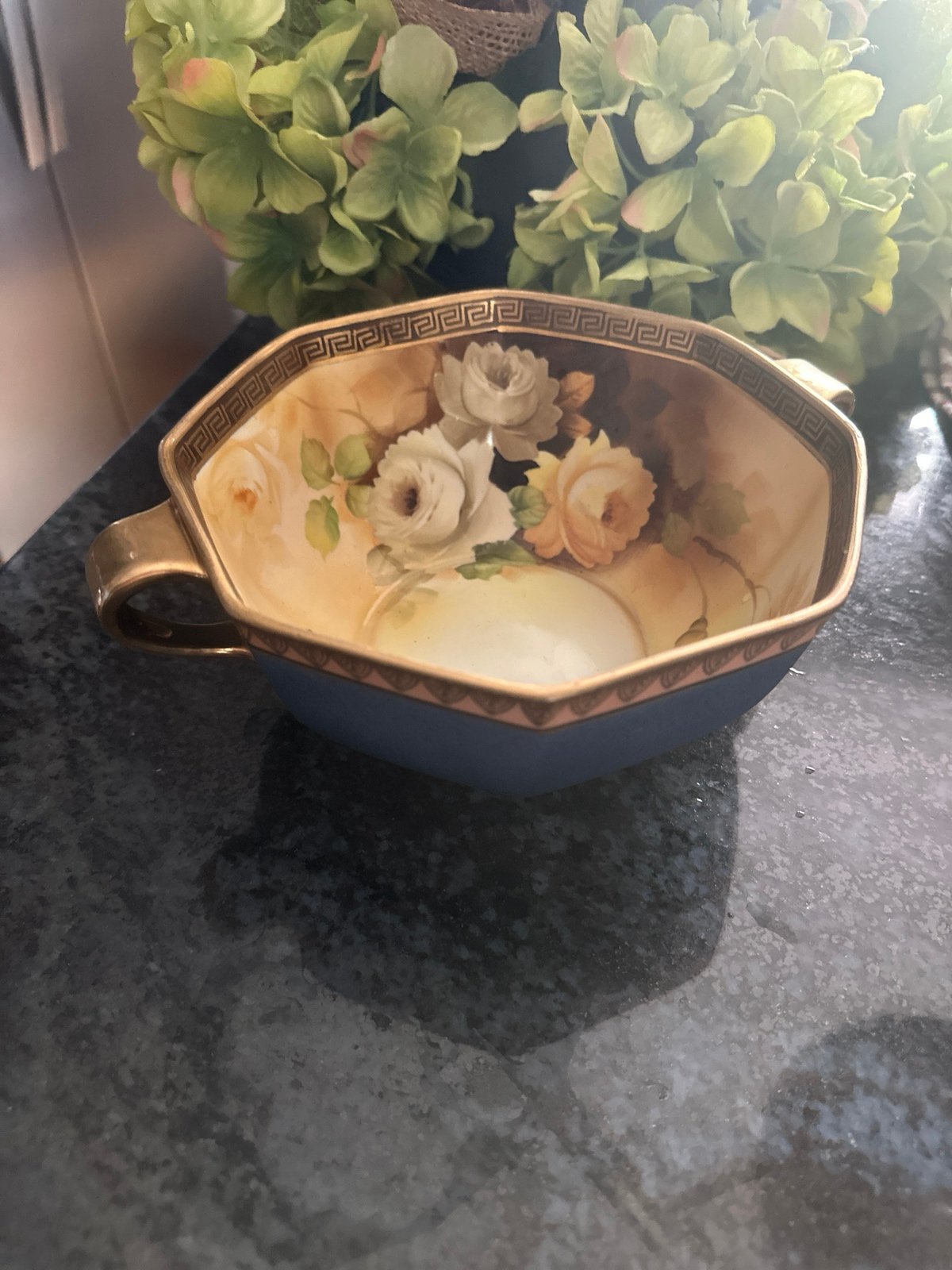 Vintage RARE Nippon double handled bowl