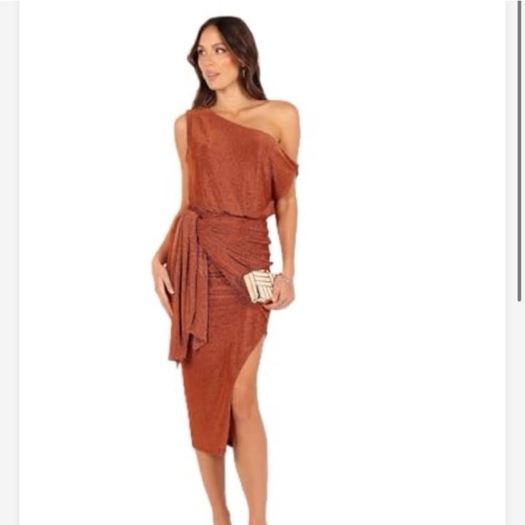 NWOT Petal & Pup Women's Santiago Off Shoulder Midi Dress