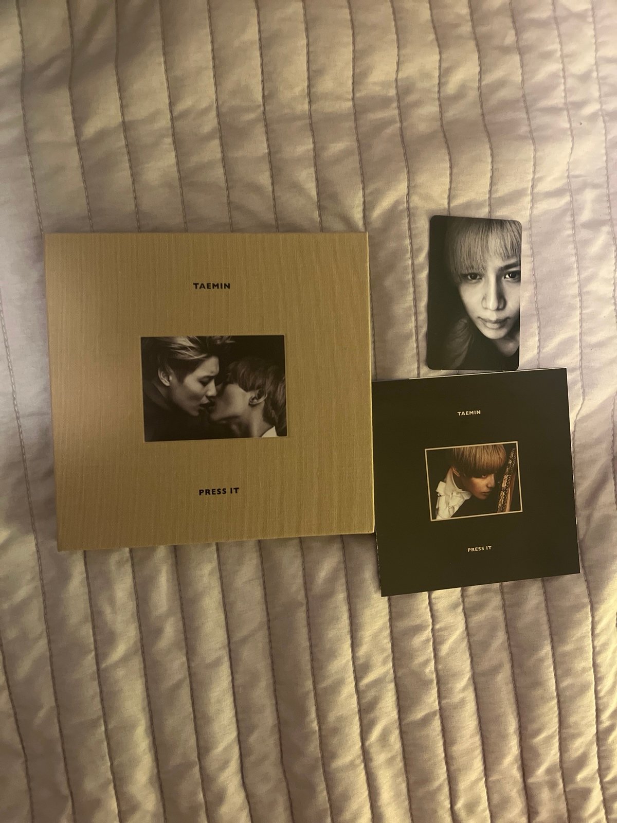 Taemin Press it Albums, all 4 versions + full set of photocards