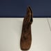 Jeffrey Campbell Heeled Ankle Suede Boots Womens Size 7 Brown Round Toe Side Zip
