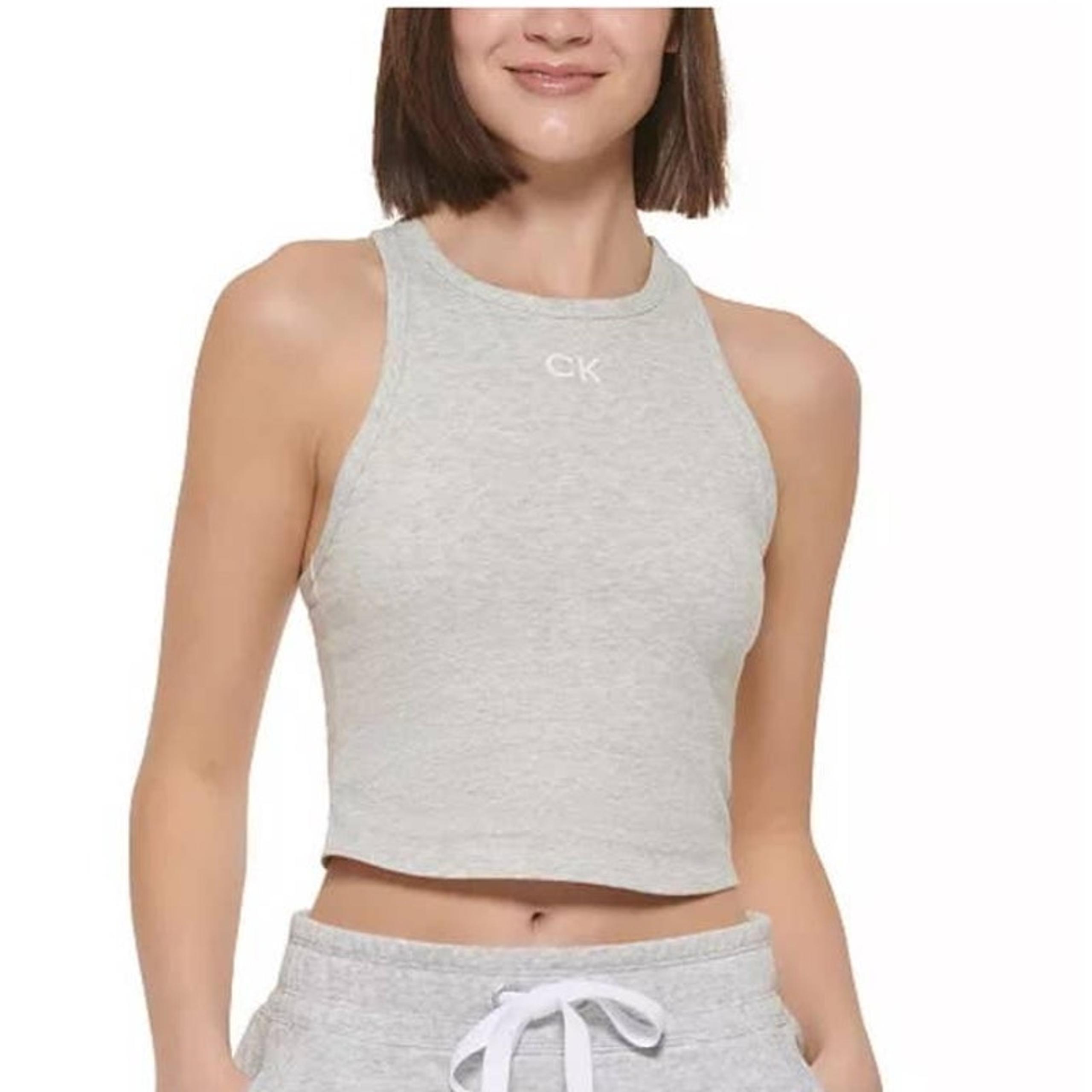 Calvin Klein Performance Women's Racerback Crop Top size Large New