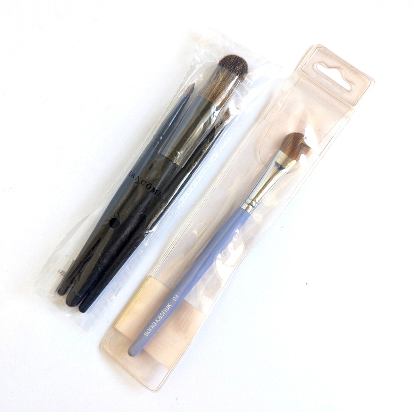 Lancome Makeup Brushes & Sonia Kashuk #3 BUNDLE 4 Total NEW blush & eyeshadow