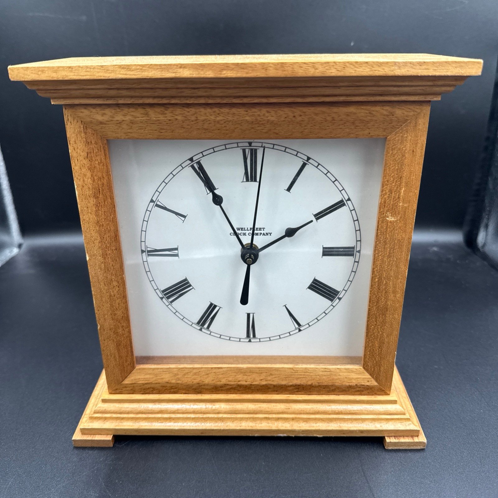 Wellfleet Harwich Mantel Clock Roman Dial Works/Very Nice