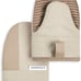 Beacon Two-Tone Mini Oven Mitt Set Beige 5.5 x8 2 Piece