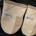 Beacon Two-Tone Mini Oven Mitt Set Beige 5.5 x8 2 Piece
