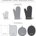Beacon Two-Tone Mini Oven Mitt Set Beige 5.5 x8 2 Piece
