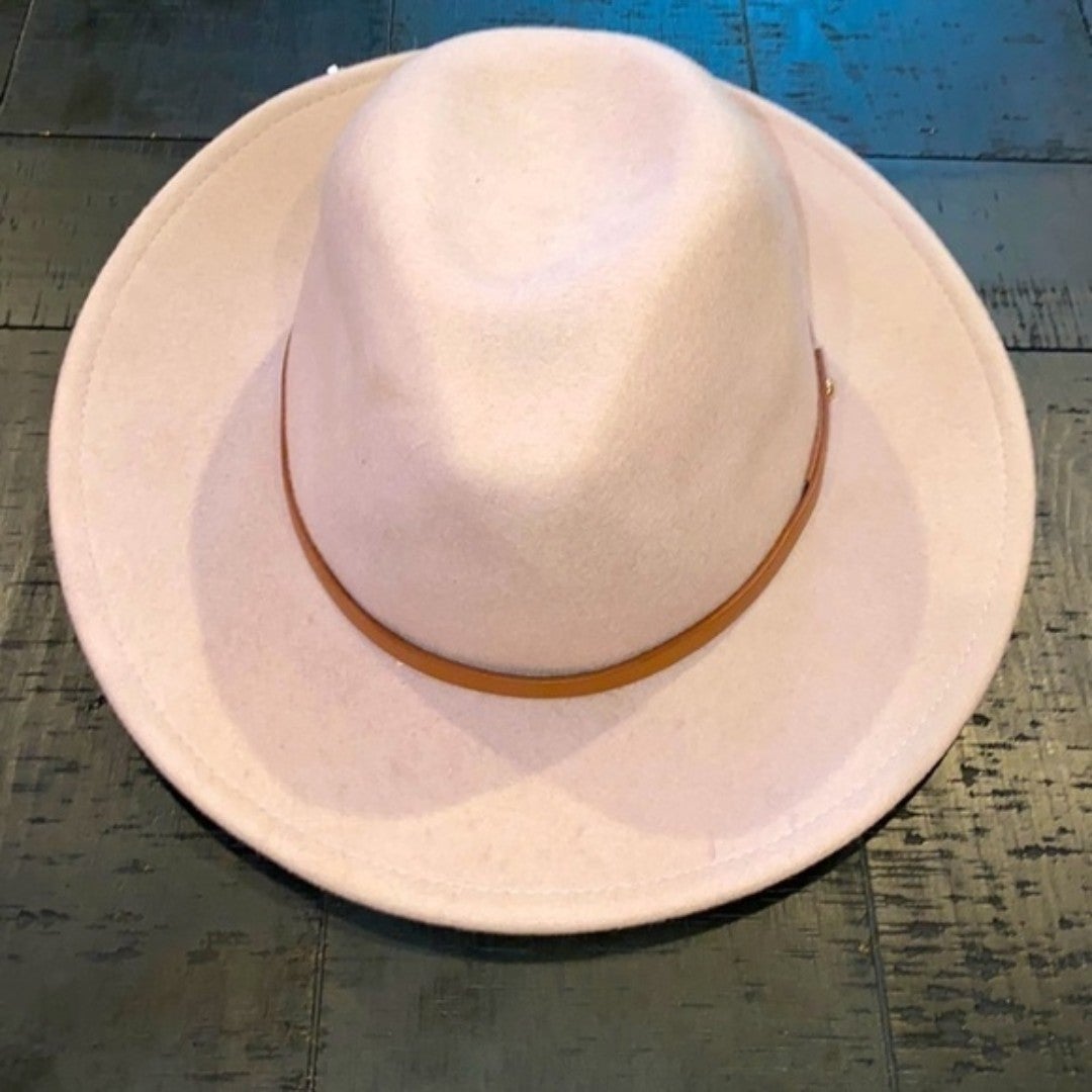 Free People Wool Fedora Wyeth Rodeo Dusty Purple One Size Hat​​​​​​