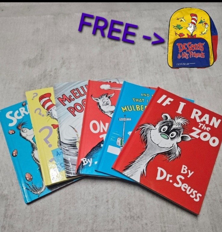 Dr Seuss lot! - All 6 Large discontinued books.