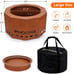 Outdoor Fire Pit - 24 Smokeless Wood Pellet Fire Pits Large for 4-6 People