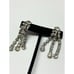 Vintage glass rhinestone tassel earrings