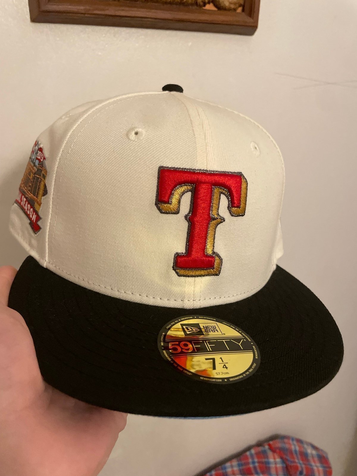 Hat club noho exclusive icy uv titanic Texas rangers 2019 final season patch siz