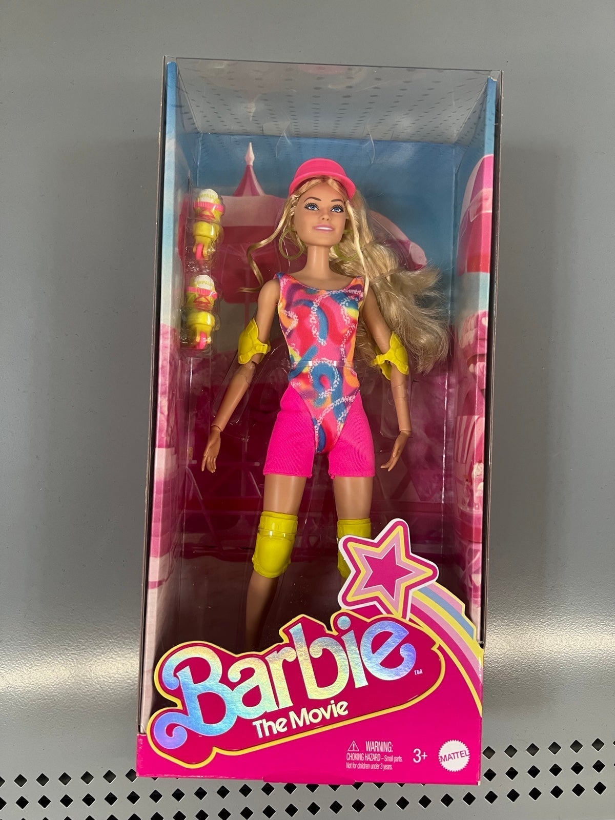 Mattel Barbie the Movie Doll in Inline Skating Outfit with Rollerblades IN Hand