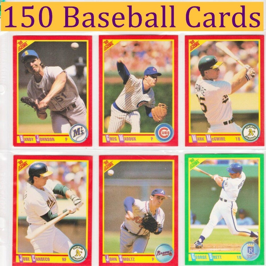 Baseball Cards Set Lot Pack Box Old Binder