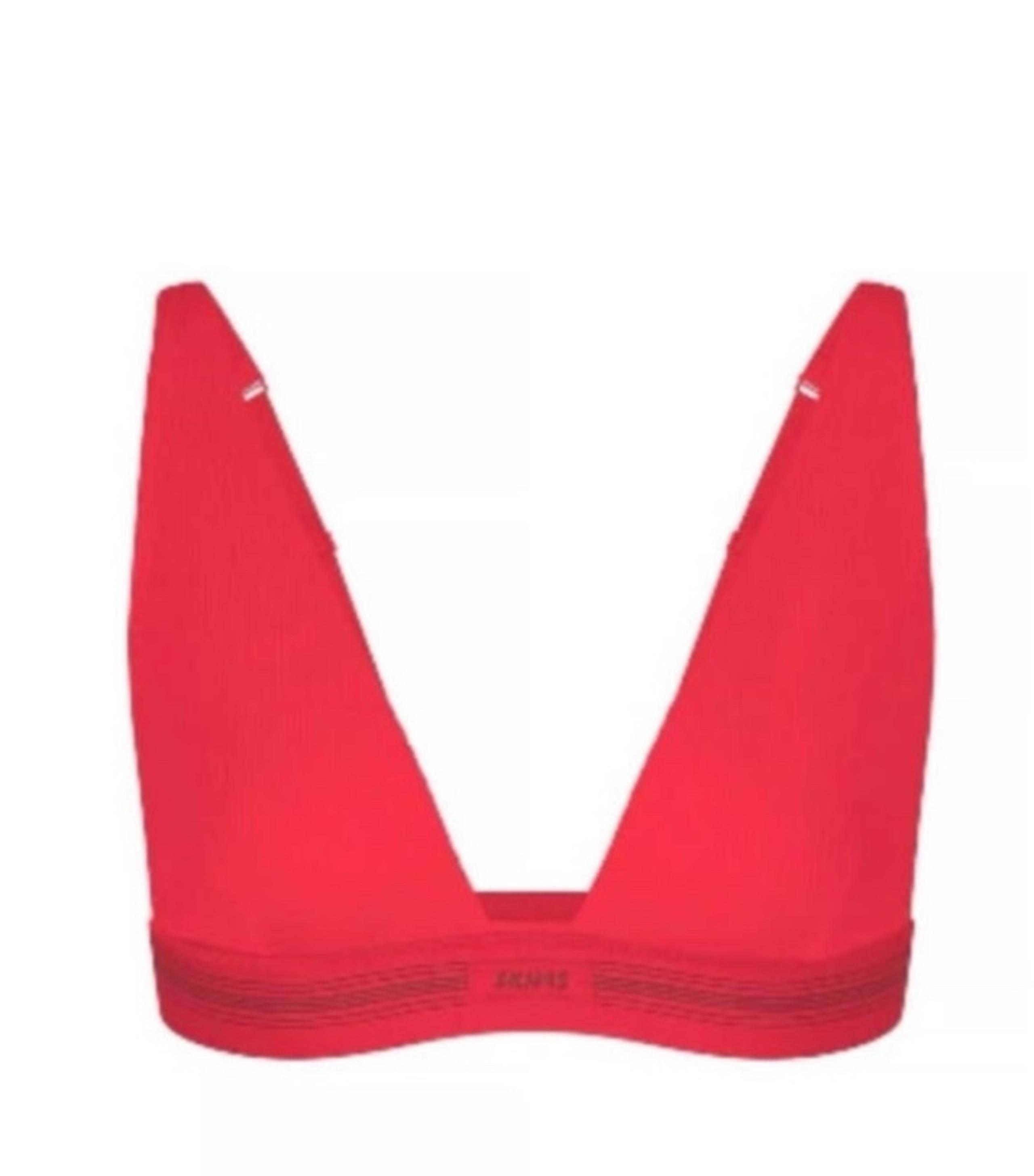 NWT SKIMS COTTON RIB PLUNGE BRALETTE SIZE XS