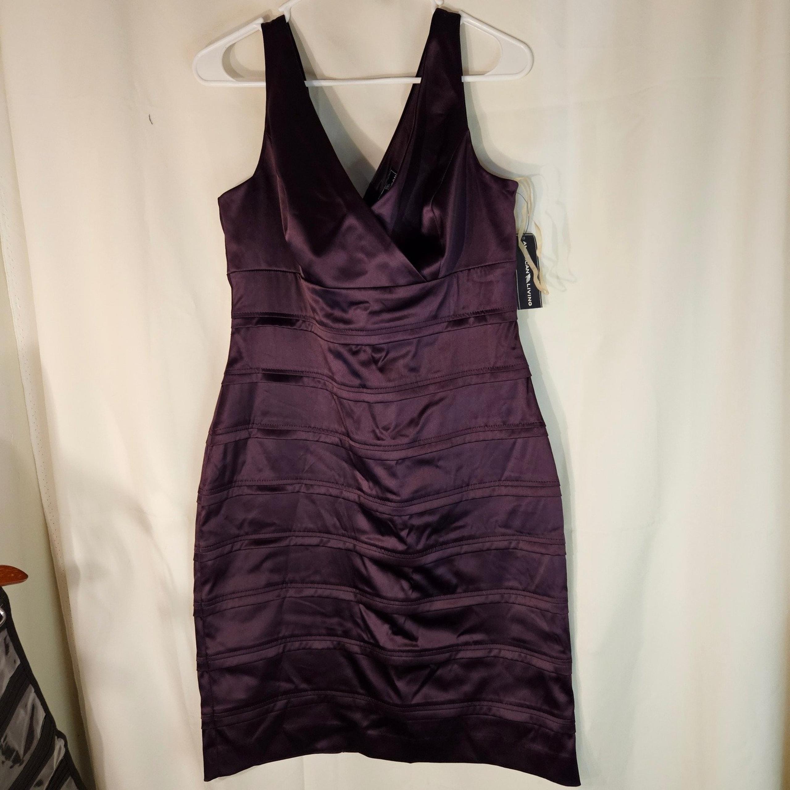 American Living Dress Sleeveless Cocktail Party Purple Size 12