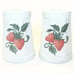 Wicks 'N' Sticks Strawberry Taper Candle Holders Set of 2 1983 Vintage