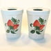 Wicks 'N' Sticks Strawberry Taper Candle Holders Set of 2 1983 Vintage