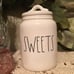RAE DUNN “SWEETS” BABY CANISTER WITH FLAT LID