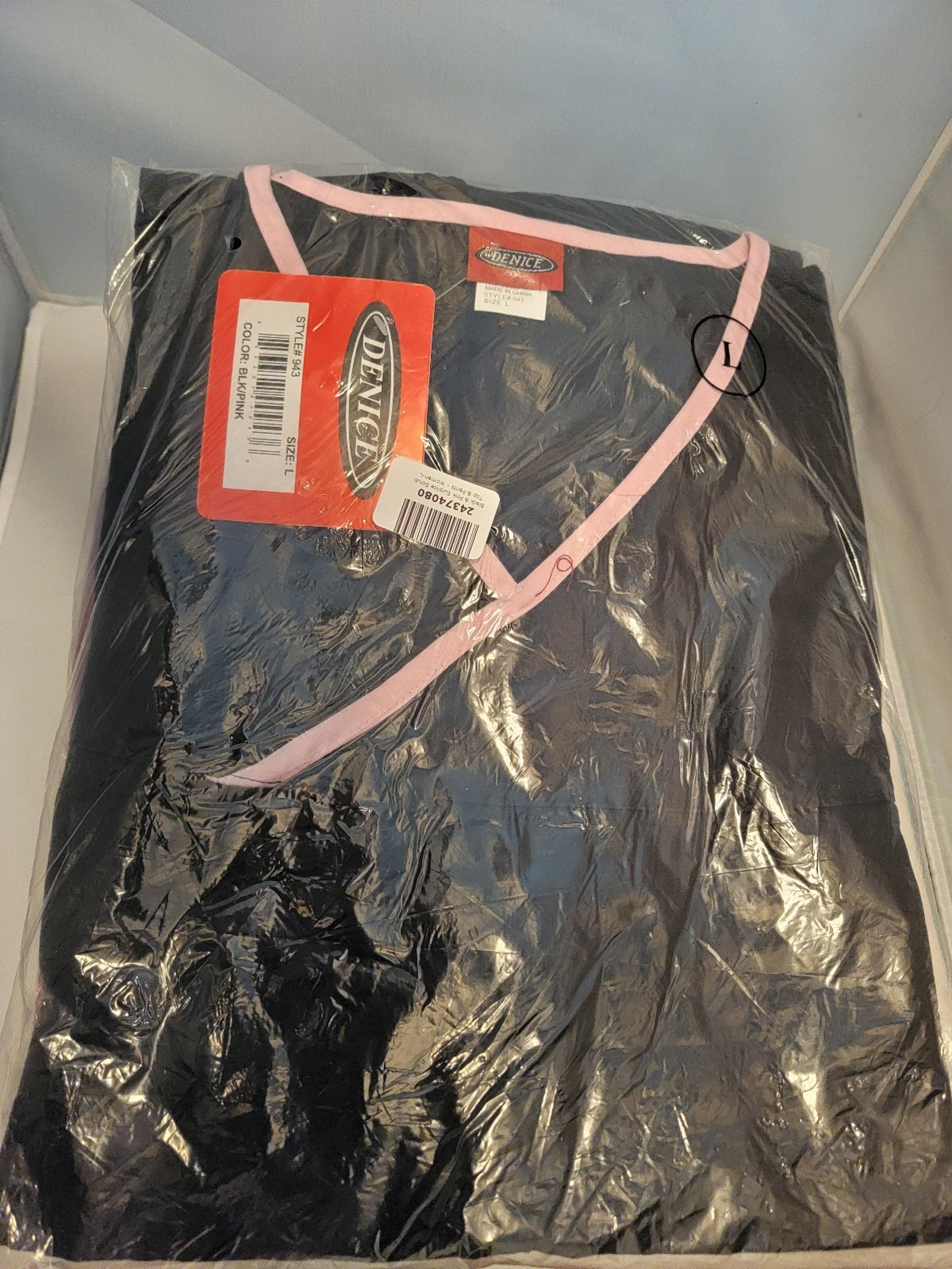 Denice Brand Large Women's Scrubs in Black