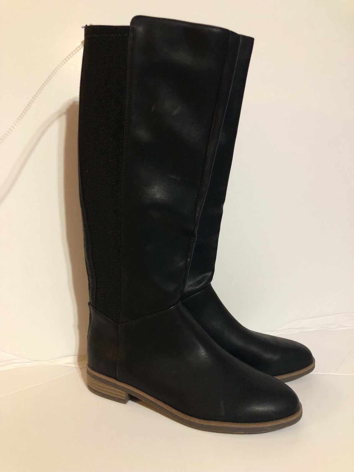 Dr. Scholl's Womens Astir Zip Knee High Boots Black Size 7.5M