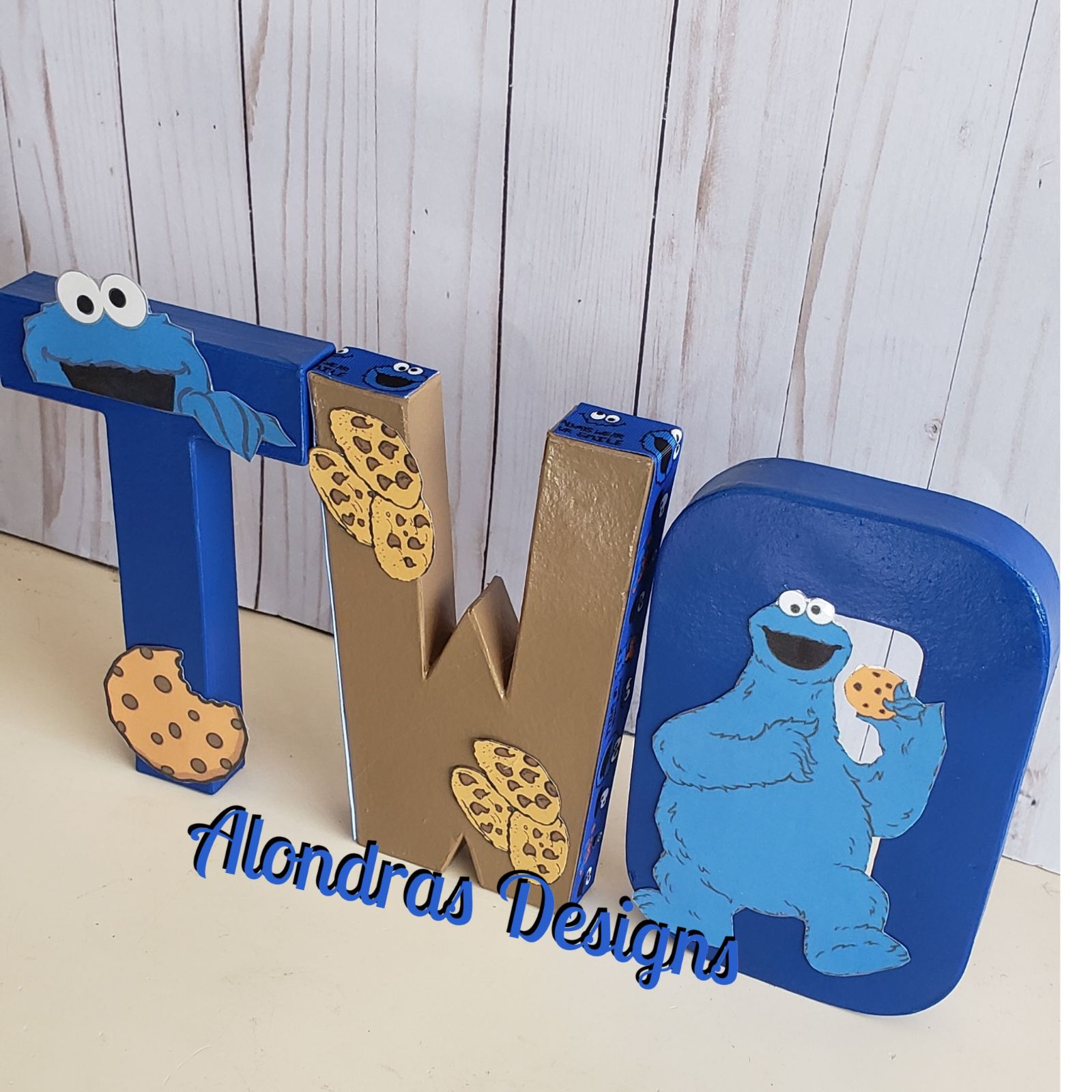 Cookie monster letters