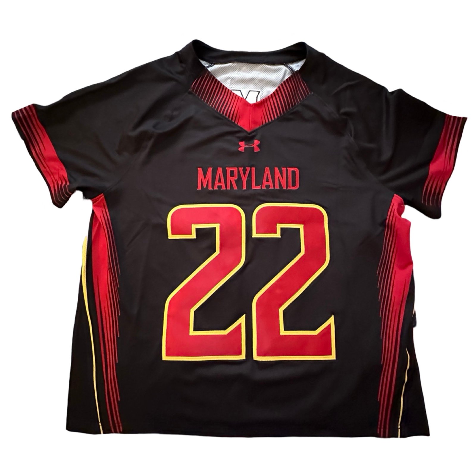 Vintage Under Armour Large Maryland Terrapins Lacrosse Jersey #22