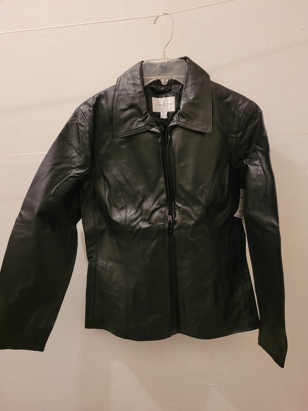 New Ladies Worthington Leather Jacket Medium