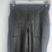 Spanx Noir Faux Leather Like Black Pull On Joggers Stretchy Waist Size Small