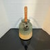 Vintage Studio Pottery Stoneware Teapot Green Beige Signed S Lopez