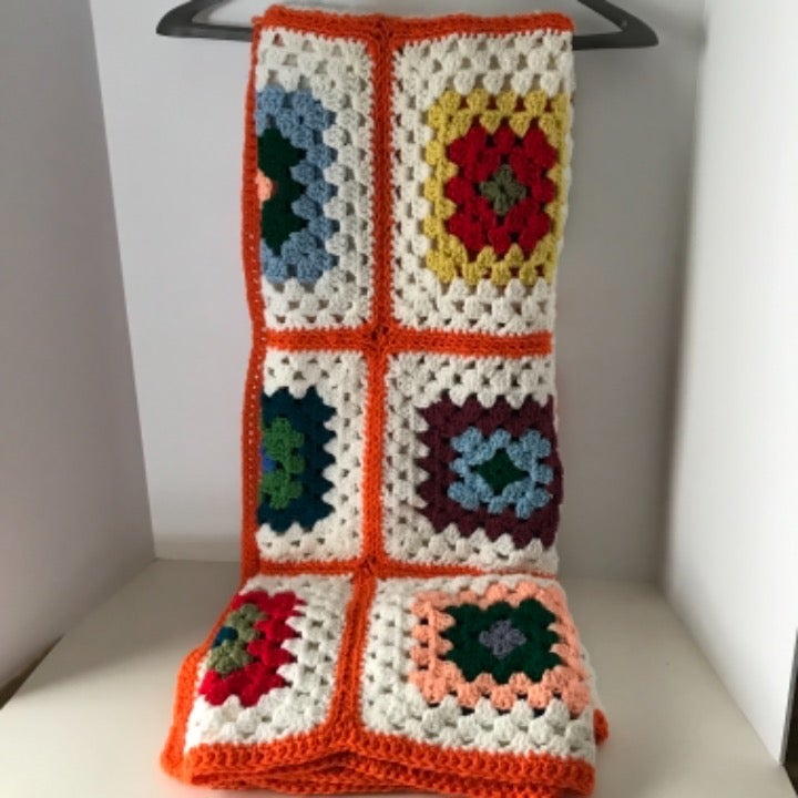 Vintage Afghan Granny Squares