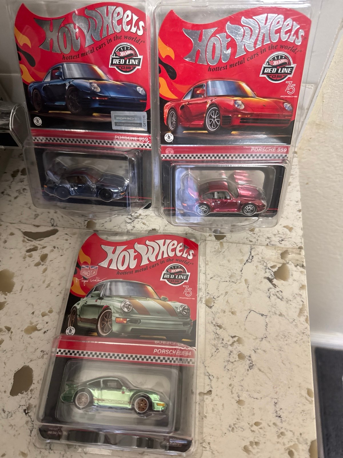 Hot Wheels RLC Porsche 959 Blue&Red and Porsche 964