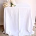 Vintage 1950s 1960s Tablecloth, Large, White Leaf Cotton Damask Rectangular