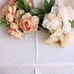Vintage 1950s 1960s Tablecloth, Large, White Leaf Cotton Damask Rectangular