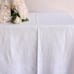 Vintage 1950s 1960s Tablecloth, Large, White Leaf Cotton Damask Rectangular