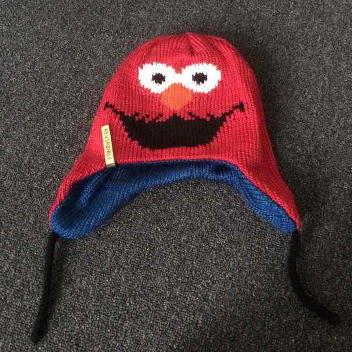 REVERSIBLE Elmo + Cookie Monster Beanie
