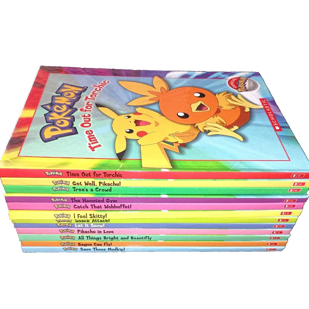 Pokemon Scholastic Hard Cover 12 books Official Masters Club + 12 Pokedex Books