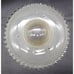 11 Ceiling Mount Glass Light Shade Art Deco Vintage Beaded Edge 3 Hole Suspend