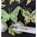Stunning Heavy Glitter Christmas Ornament Lot Dragonflies & Butterflies -CH1