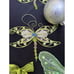 Stunning Heavy Glitter Christmas Ornament Lot Dragonflies & Butterflies -CH1