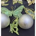Stunning Heavy Glitter Christmas Ornament Lot Dragonflies & Butterflies -CH1