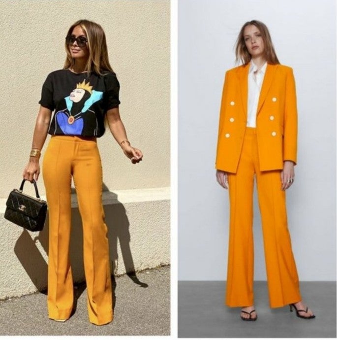 NWTs zara marigold flared pants sz. XL