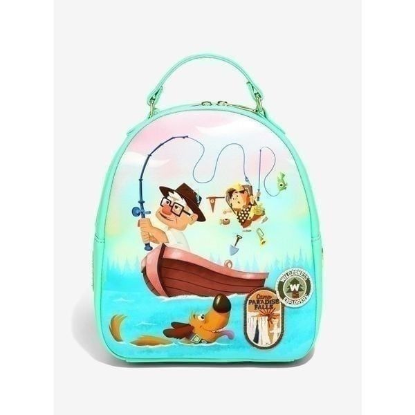 Disney Pixar UP Carl Russell Fishing Her Universe Mini Backpack