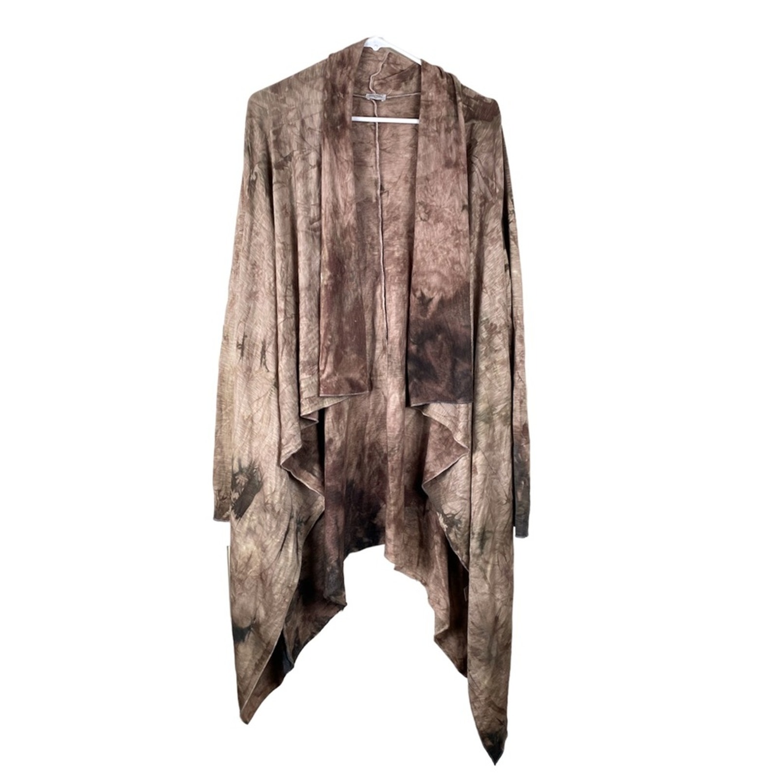 ROBINDIRA UNSWORTH Multicolor High-Low Long-sleeve Cardigan SZ. S