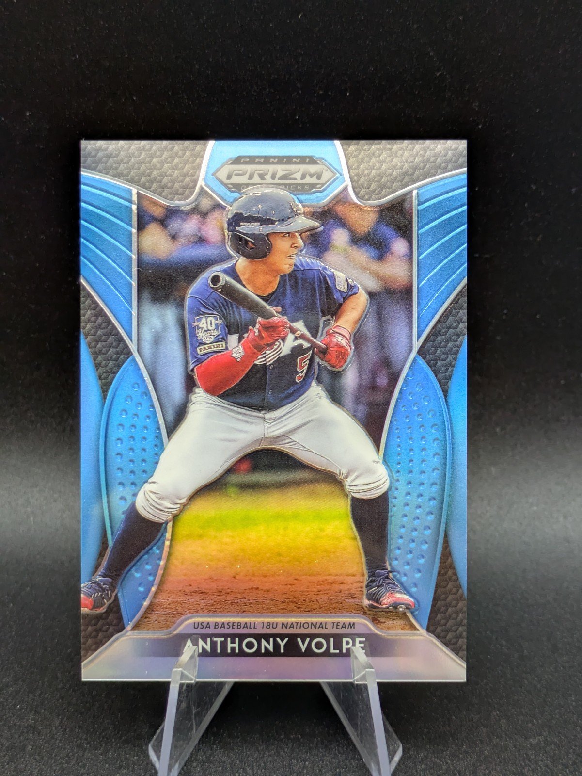 2019 Panini Prizm Draft Picks Carolina Blue #97 ANTHONY VOLPE /30 Yankees Card