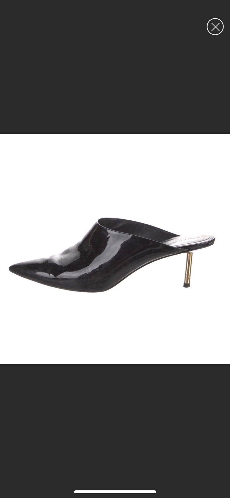Stella Luna Black Cigarette Mule